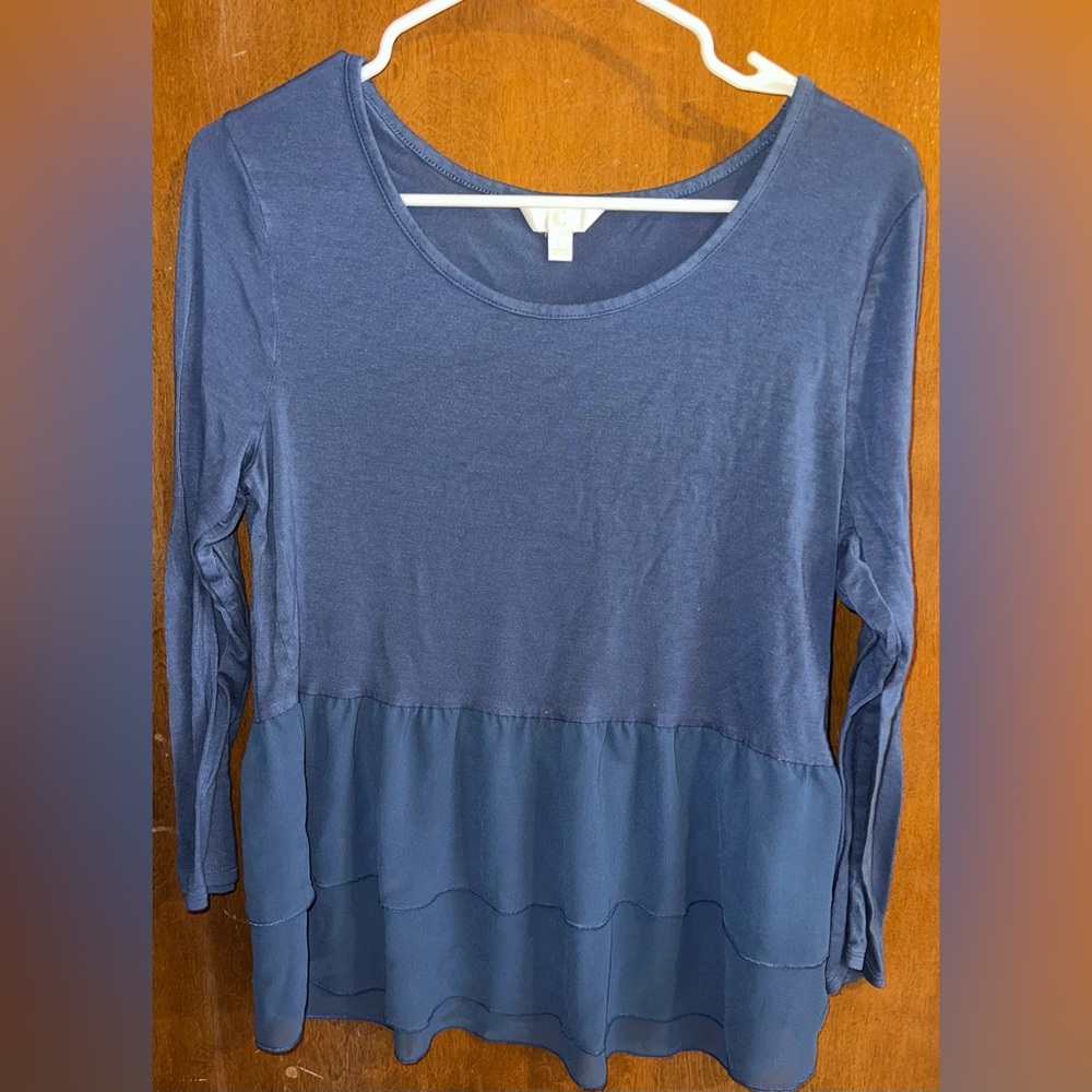 Charming Charlie 3/4 Peplum Top